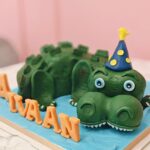 3D Alligator cake
