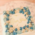 Floral Border Arabic Cake