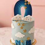 Rainbow Sky Theme Cake