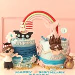 Twin Theme Celebration Cake
