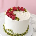 Raspberry Pistachio Delight Cake