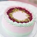 Raspberry Pistachio Cream Cake