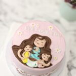 Mother's day Love Theme Cake