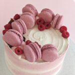 Raspberry Macaron Delight Cake