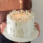 Elegant Floral Textured Cake