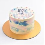 Gender Reveal Cake – Boy or Girl Theme