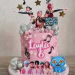 K-Pop Theme Celebration Cake