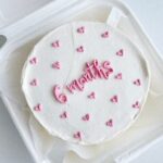 Minimal Heart Bento Cake