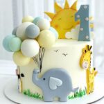 Safari First Birthday Cake